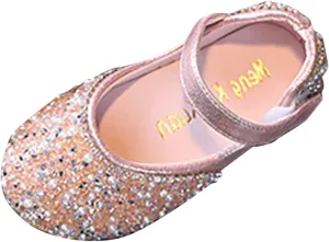 Baby Girls Mary Jane Dress Shoes Rhinestones Flower Girl Wedding Party Shoes Ballet Flats Toddler Sandals