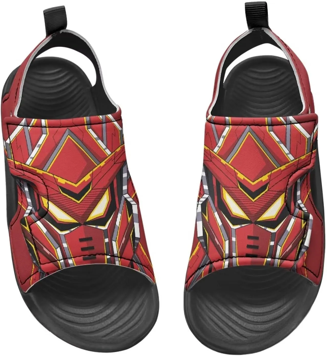 Boys Girls Kids Summer Sandals Slides Open-Toed Beach Sandals Magic Sticker Outdoor Shoes Toddler/Little Kid