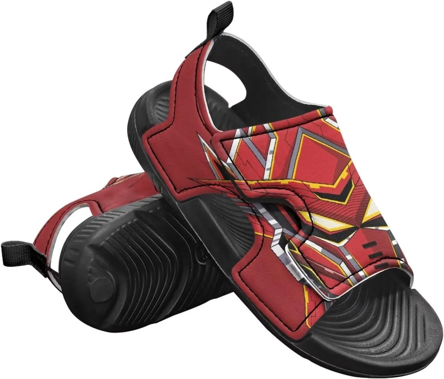 Boys Girls Kids Summer Sandals Slides Open-Toed Beach Sandals Magic Sticker Outdoor Shoes Toddler/Little Kid