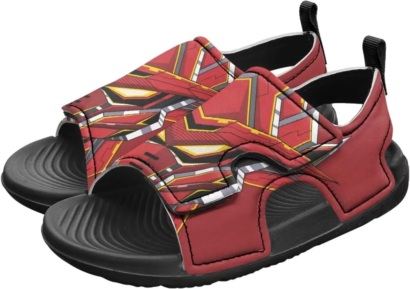 Boys Girls Kids Summer Sandals Slides Open-Toed Beach Sandals Magic Sticker Outdoor Shoes Toddler/Little Kid