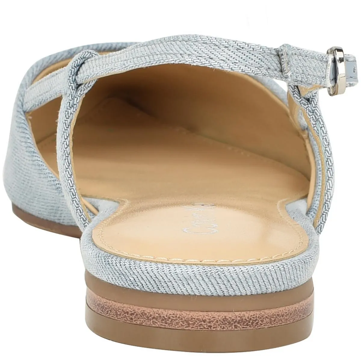 Calvin Klein Womens Stephany 2 Denim Slingbacks