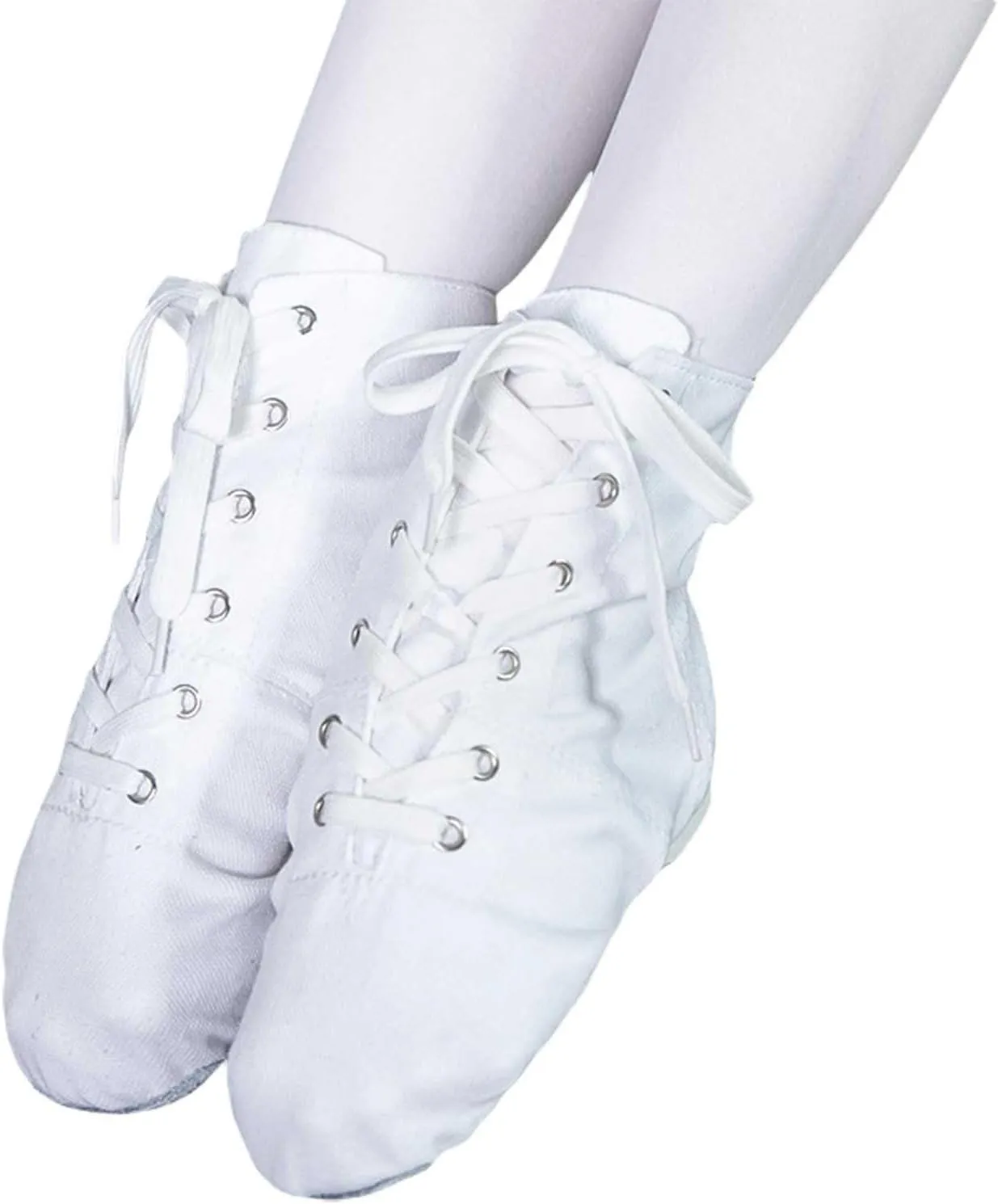 Canvas Jazz Dancing Sneakers Ballet Dance Boots for Girls Boys Jazz Boots for Girls Black Jazz Shoes Kids Boot