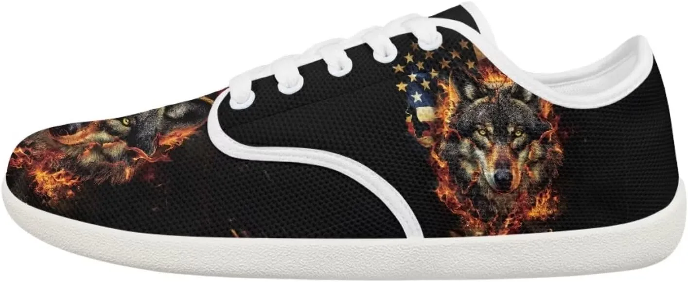 chaqlin Athletic Dress Shoes for Men Animal Print Low Top Sneaker Fashion Classic Lace Up Tennis Breathable Shoe