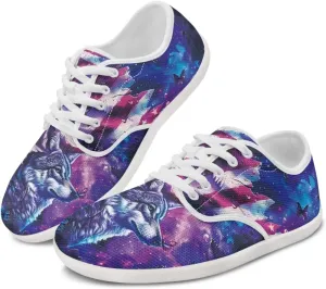chaqlin Athletic Dress Shoes for Men Animal Print Low Top Sneaker Fashion Classic Lace Up Tennis Breathable Shoe