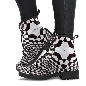 Combat Boots - Superstar | Black Boots, Black Hipster Boots, Black Leather Boots, Black Combat Boots, 90s Boots, Goth Boots, Gothic Boots