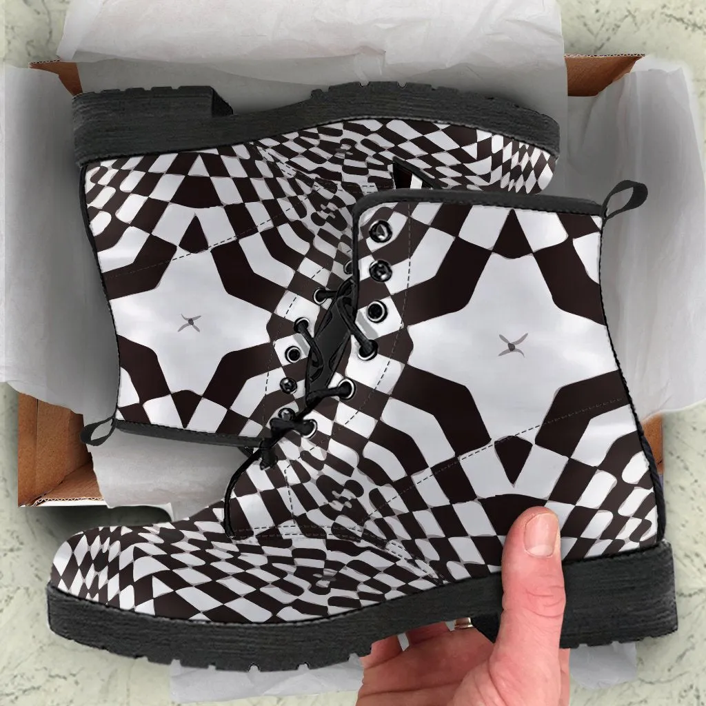 Combat Boots - Superstar | Black Boots, Black Hipster Boots, Black Leather Boots, Black Combat Boots, 90s Boots, Goth Boots, Gothic Boots
