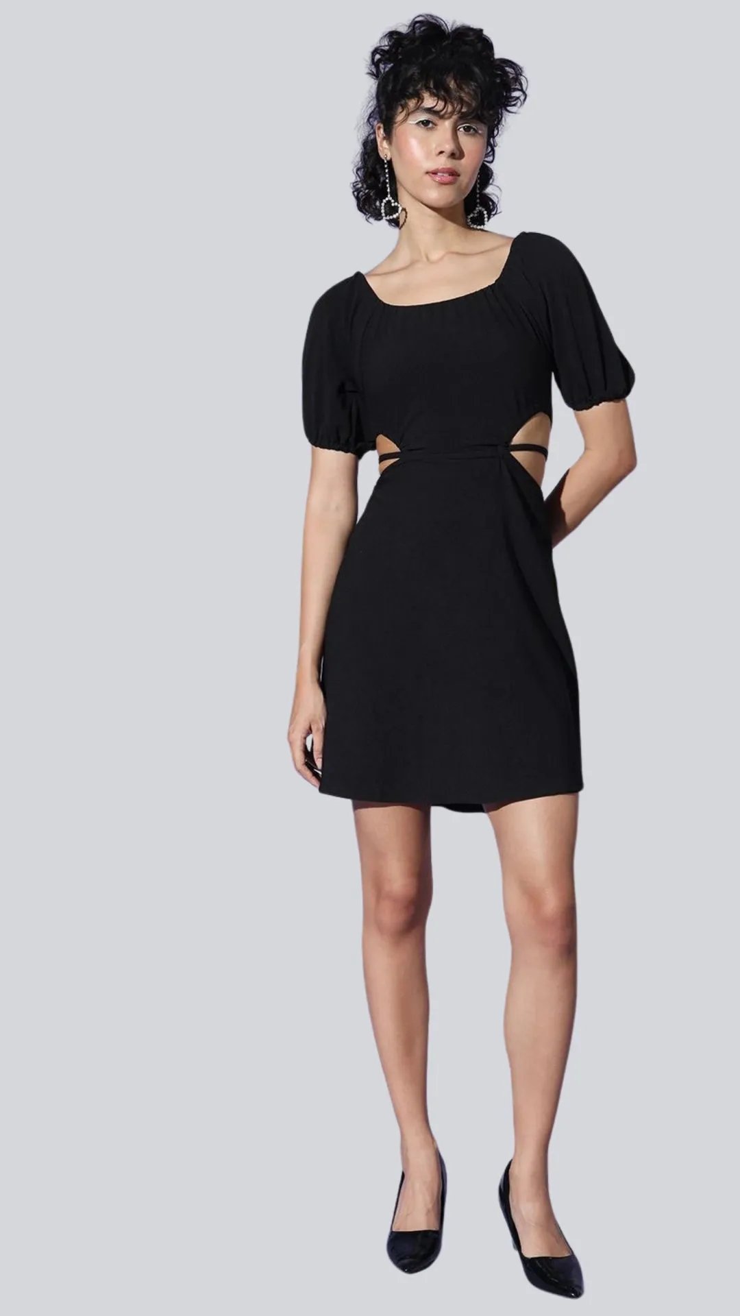 Dazzling Lace-Up Back Party Dress
