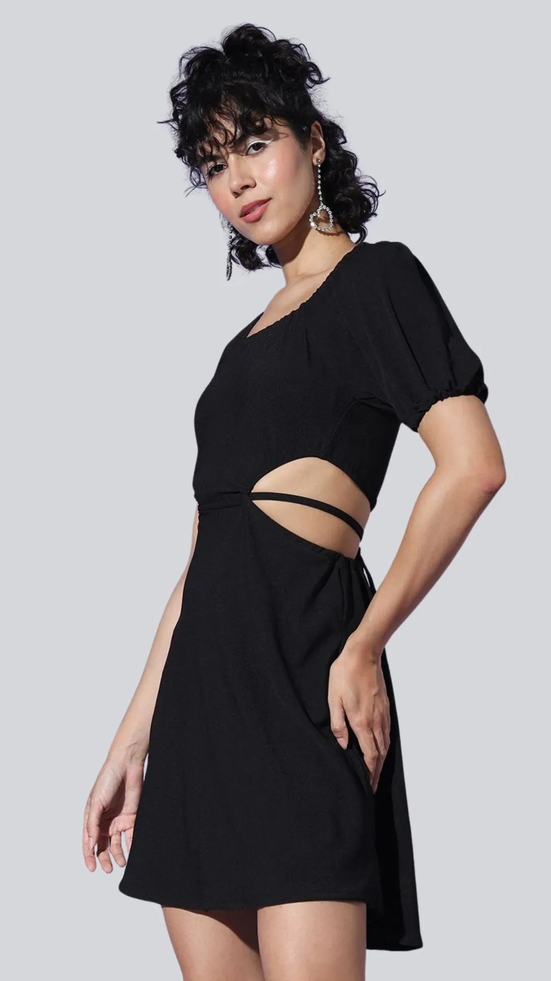 Dazzling Lace-Up Back Party Dress