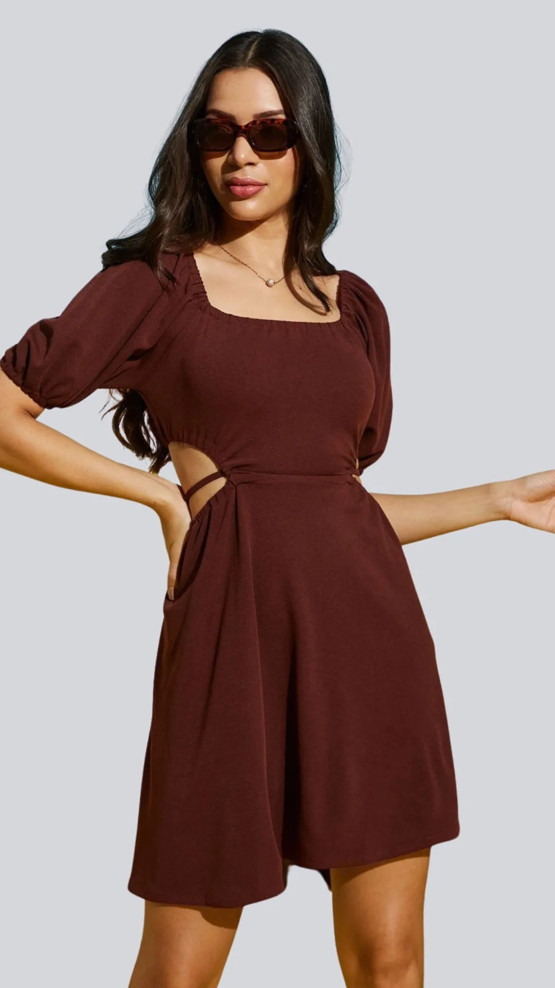 Dazzling Lace-Up Back Party Dress