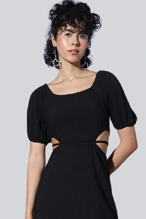 Dazzling Lace-Up Back Party Dress