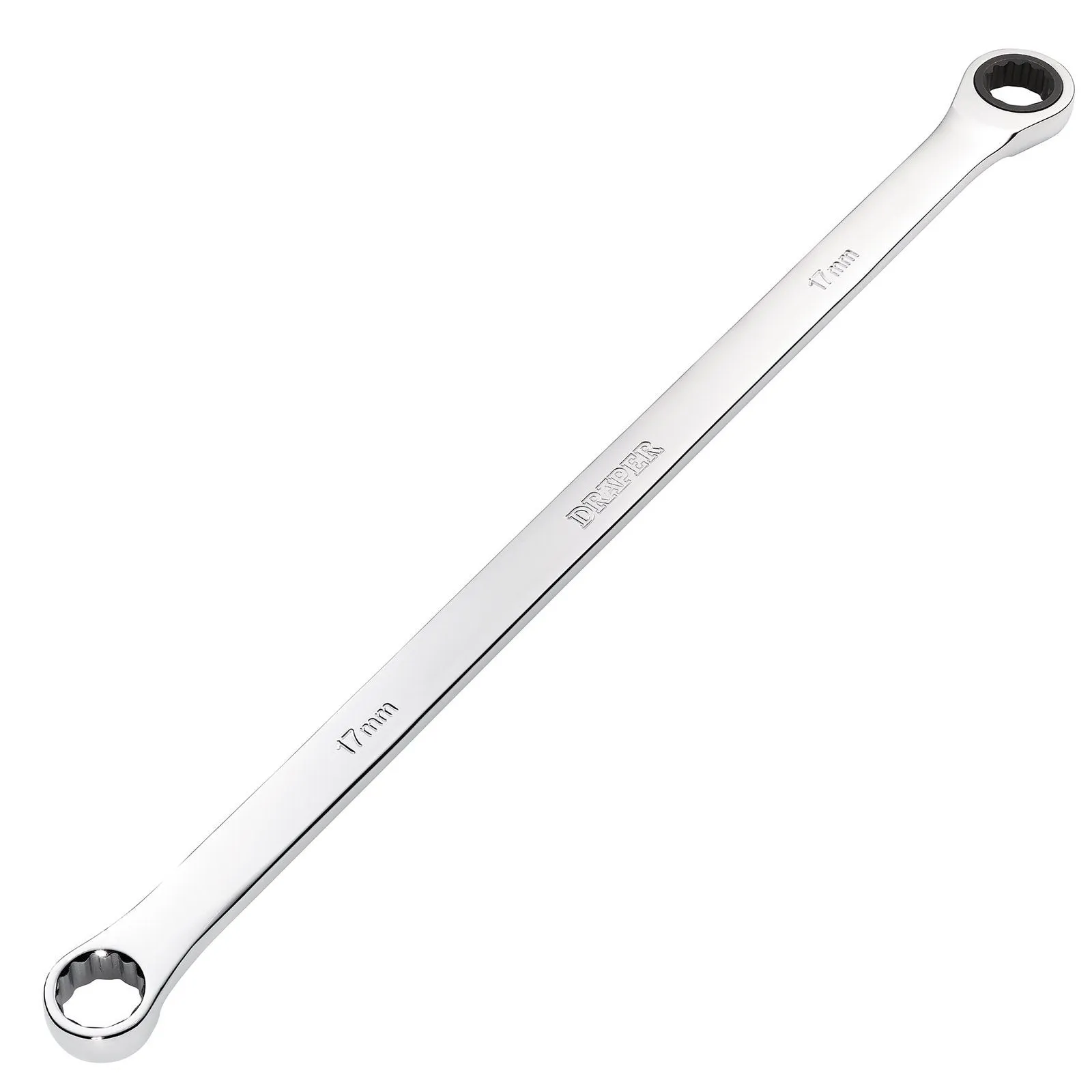 Draper Hi-Torq® Metric Extra-Long Double Ring Ratchet Spanner, 17mm - 8231BSXLMM