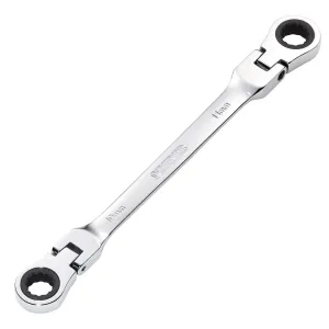 Draper Hi-Torq® Metric Flexible Head Double Ring Ratchet Spanner, 10 X 11mm - 8231FBSMM