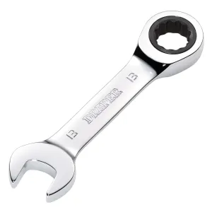 Draper Hi-Torq® Metric Stubby Ratchet Combination Spanner, 13mm - 8230MMS