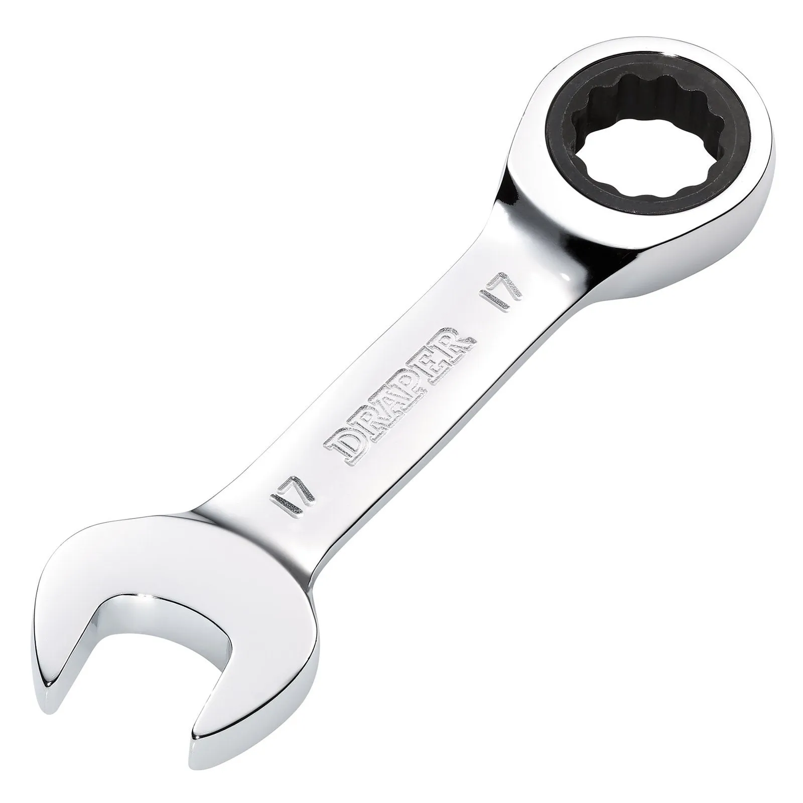 Draper Hi-Torq® Metric Stubby Ratchet Combination Spanner, 17mm - 8230MMS
