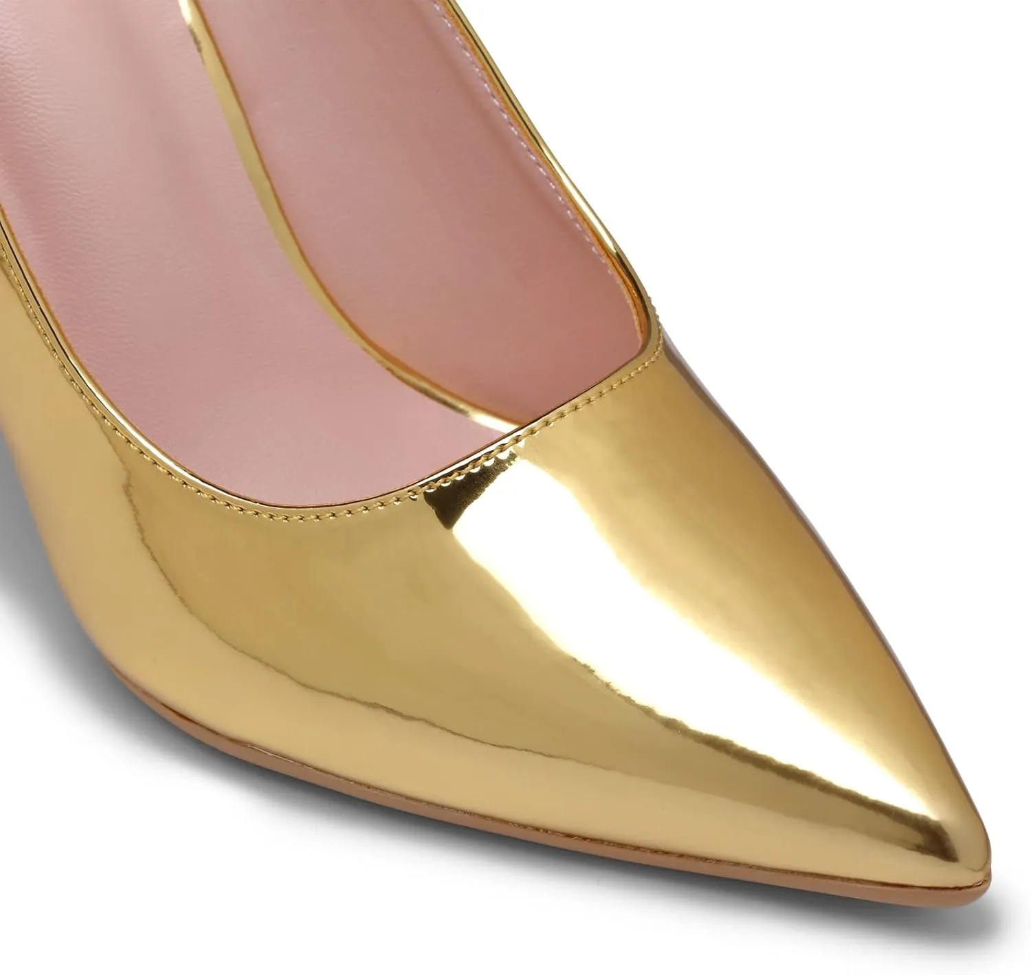 Elisabet Tang High Heels, Womens Pointed Toe Slip on Stilettos Party Wedding Pumps Basic Shoes