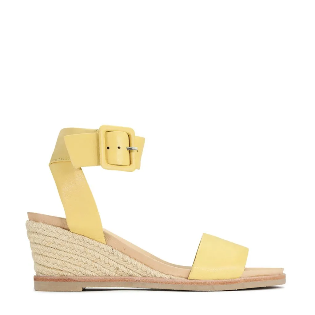 EMPATHIC LEATHER ESPADRILLE SANDAL