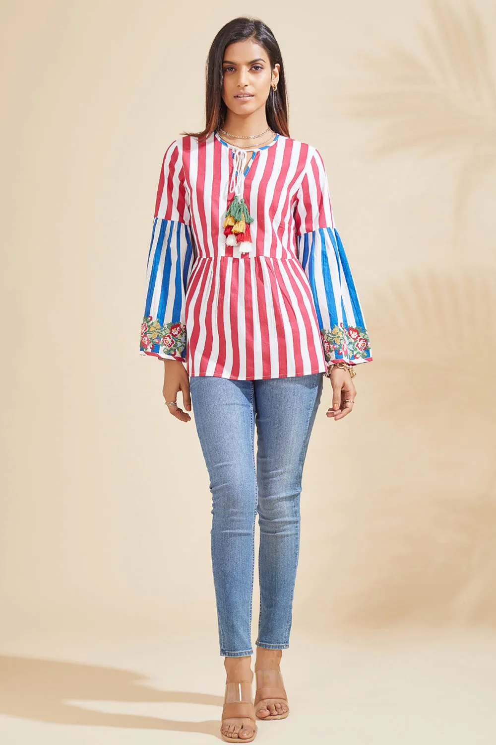 Enchanted Floral Embroidered Blouse