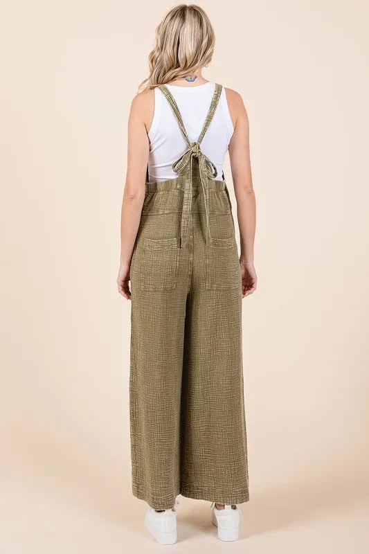 Evelyn Wide Leg Overalls