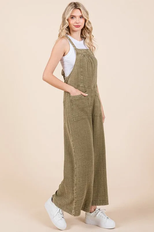 Evelyn Wide Leg Overalls