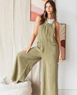 Evelyn Wide Leg Overalls