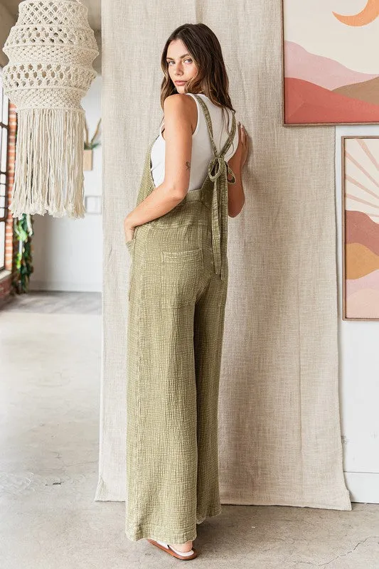 Evelyn Wide Leg Overalls