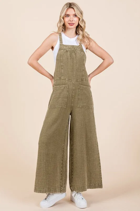 Evelyn Wide Leg Overalls