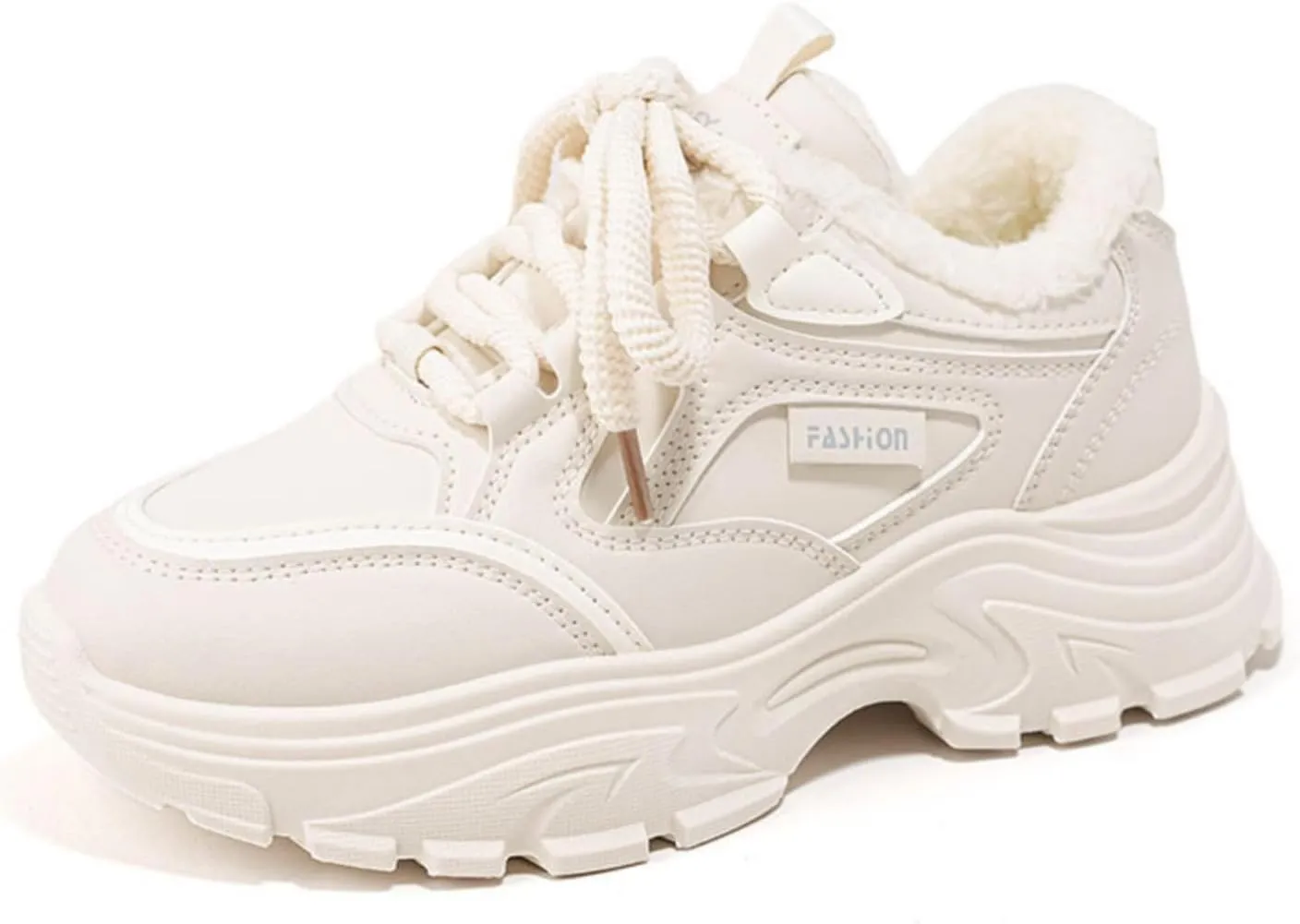 Fashion Women's Chunky Sneakers Lace-Up Platform Sneakers for Women Lightweight and Comfortable Walking Sneakers Casual Dad Shoes