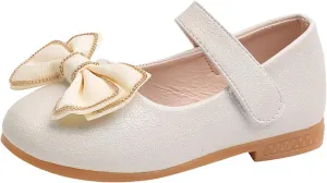 Girls Dress Shoes Toddler Flower Girl Little Kids Mary Jane Ballet Flats Bows Wedding Party School Communion Shoes