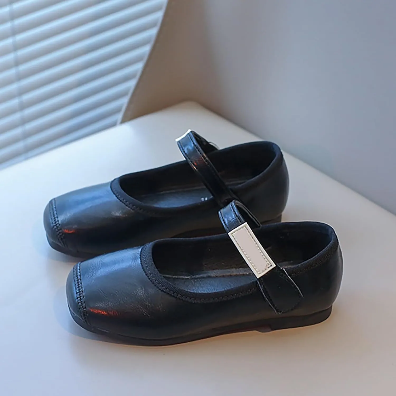 Girls Mary Jane Shoes Toddler Little Girls Dress Shoes Ballet Flats for Wedding Party School Flower Girl Shoes