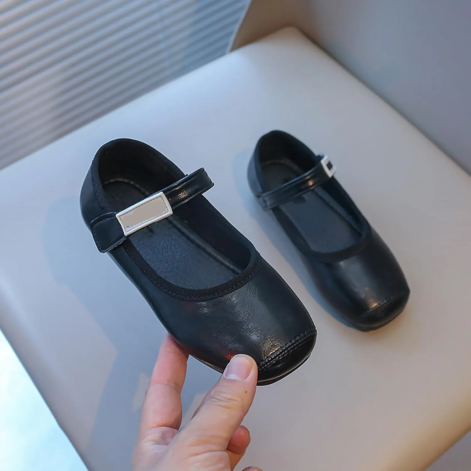 Girls Mary Jane Shoes Toddler Little Girls Dress Shoes Ballet Flats for Wedding Party School Uniform Shoes