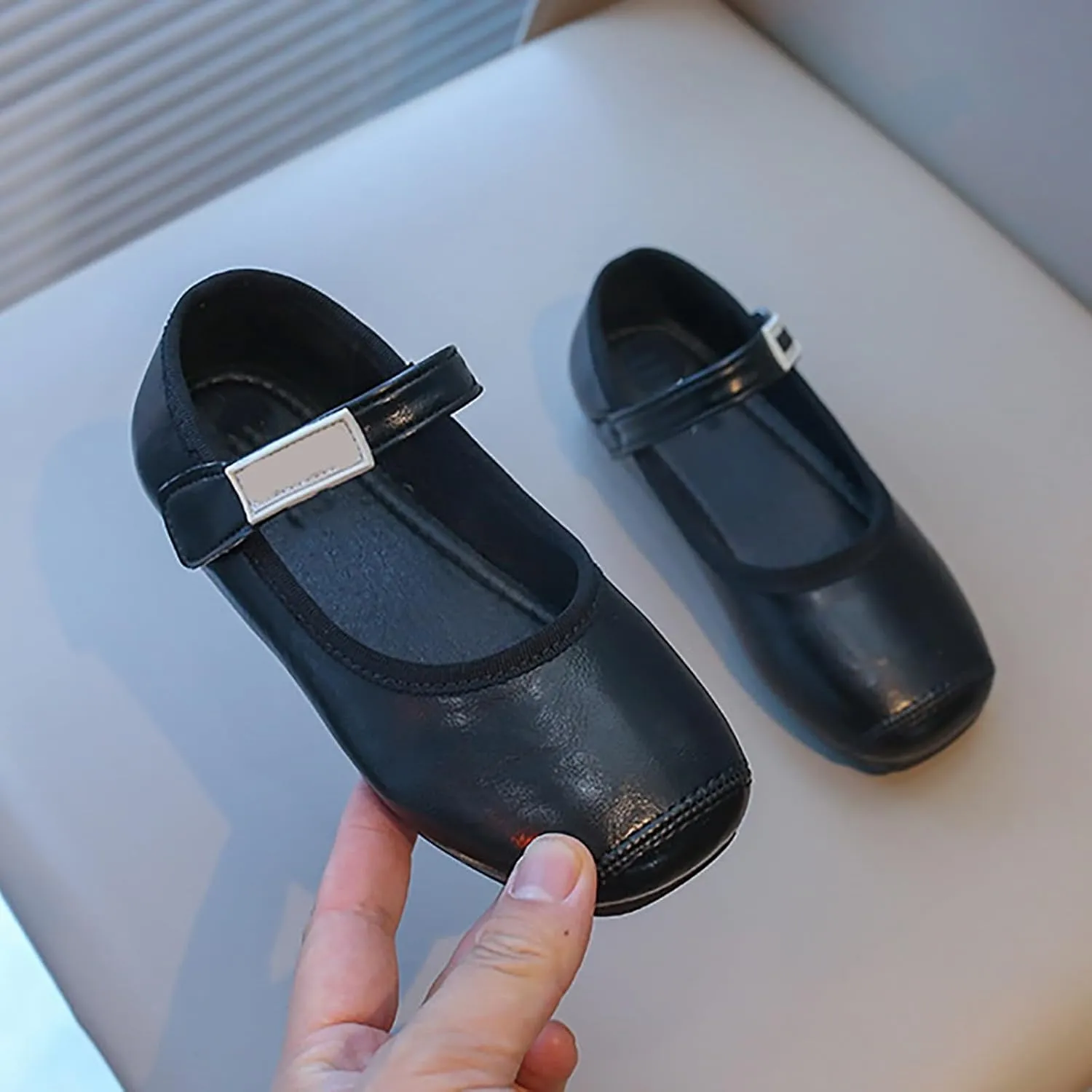 Girls Mary Jane Shoes Toddler Little Girls Dress Shoes Ballet Flats for Wedding Party School Uniform Shoes