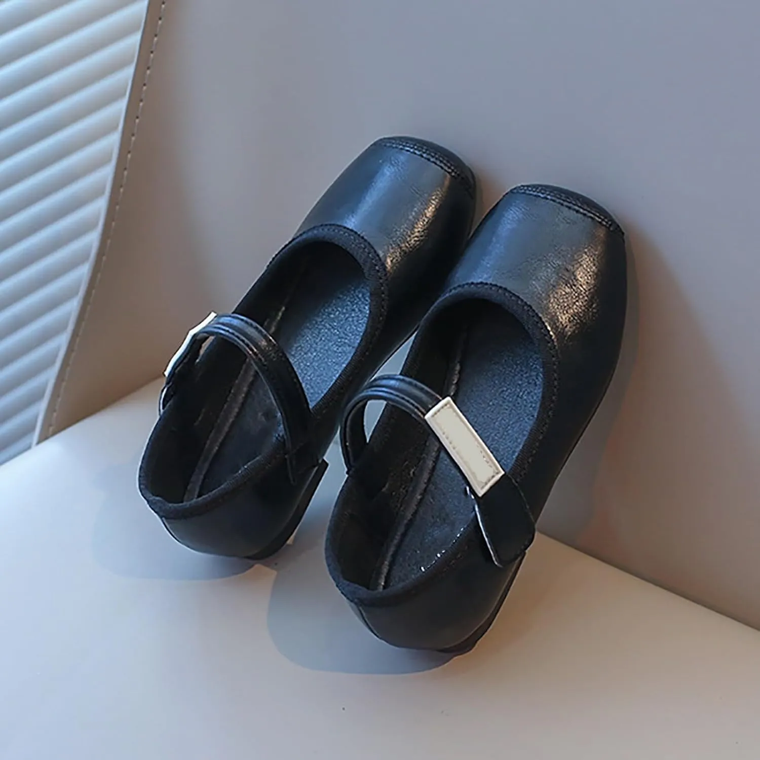 Girls Mary Jane Shoes Toddler Little Girls Dress Shoes Ballet Flats for Wedding Party School Uniform Shoes