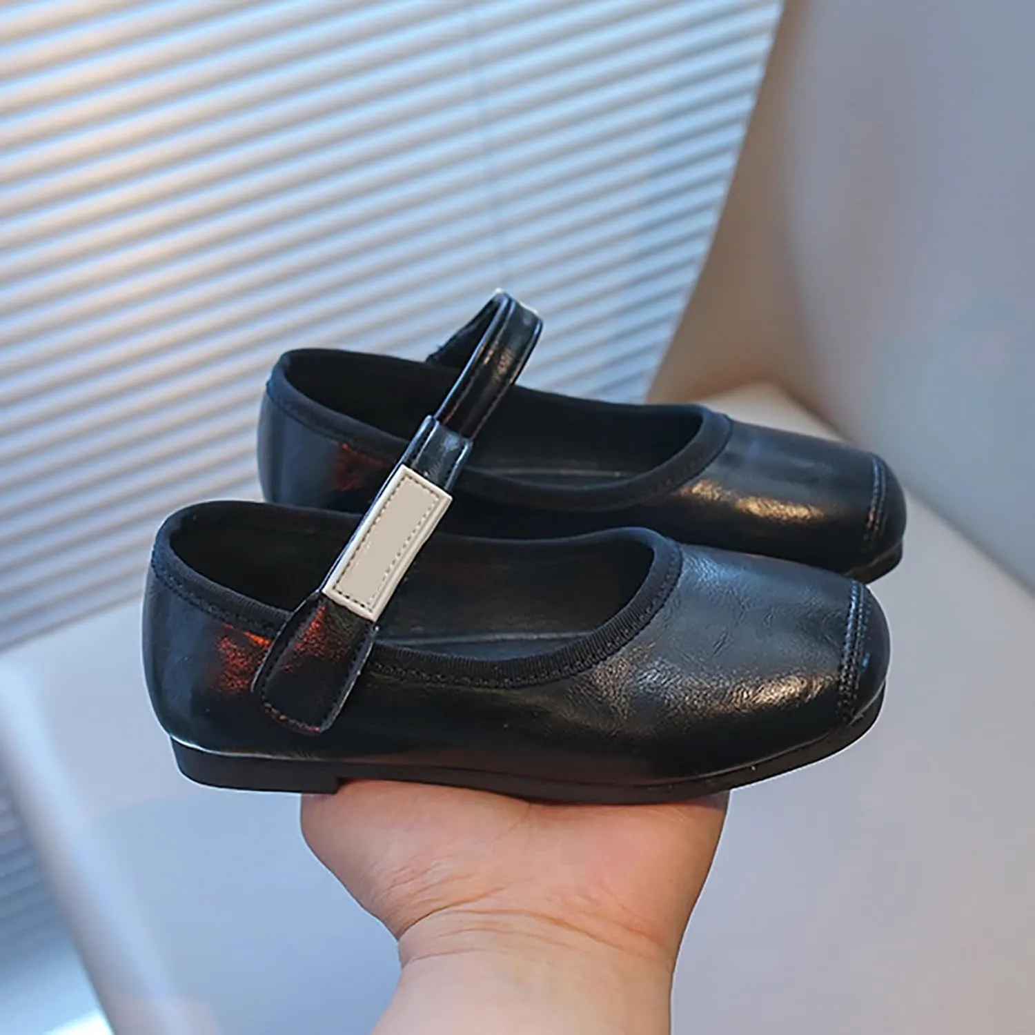 Girls Mary Jane Shoes Toddler Little Girls Dress Shoes Ballet Flats for Wedding Party School Uniform Shoes