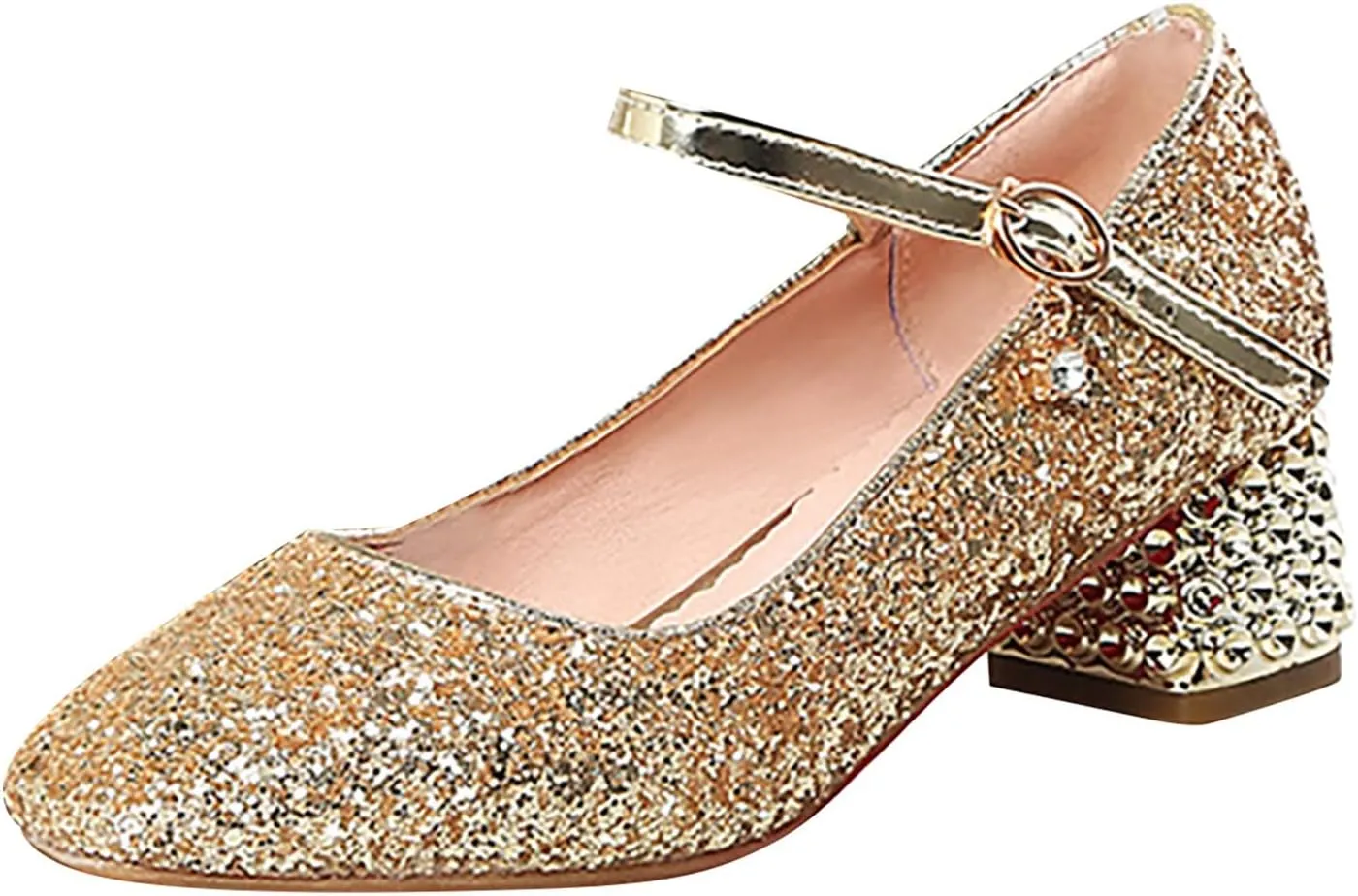 Girls Shoes High Heel Toddler Girls Dress Shoes Sparkle Mary Jane Flower Girls Wedding Birthday Party Prom