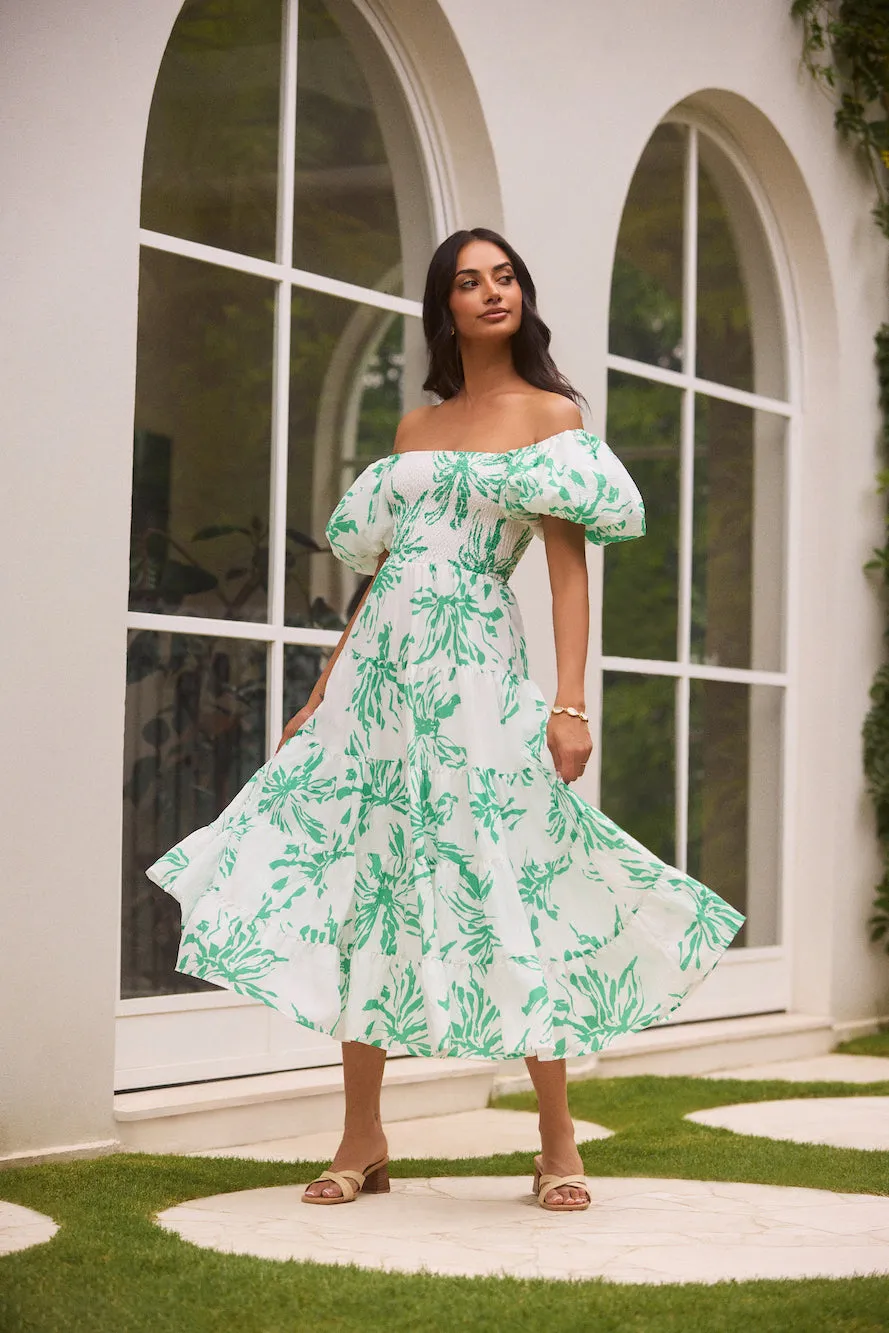 Good Morning Miss Maxi Dress Green