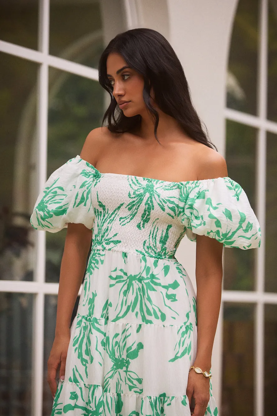 Good Morning Miss Maxi Dress Green