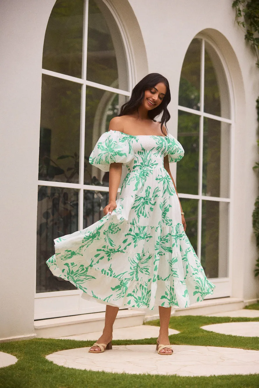 Good Morning Miss Maxi Dress Green