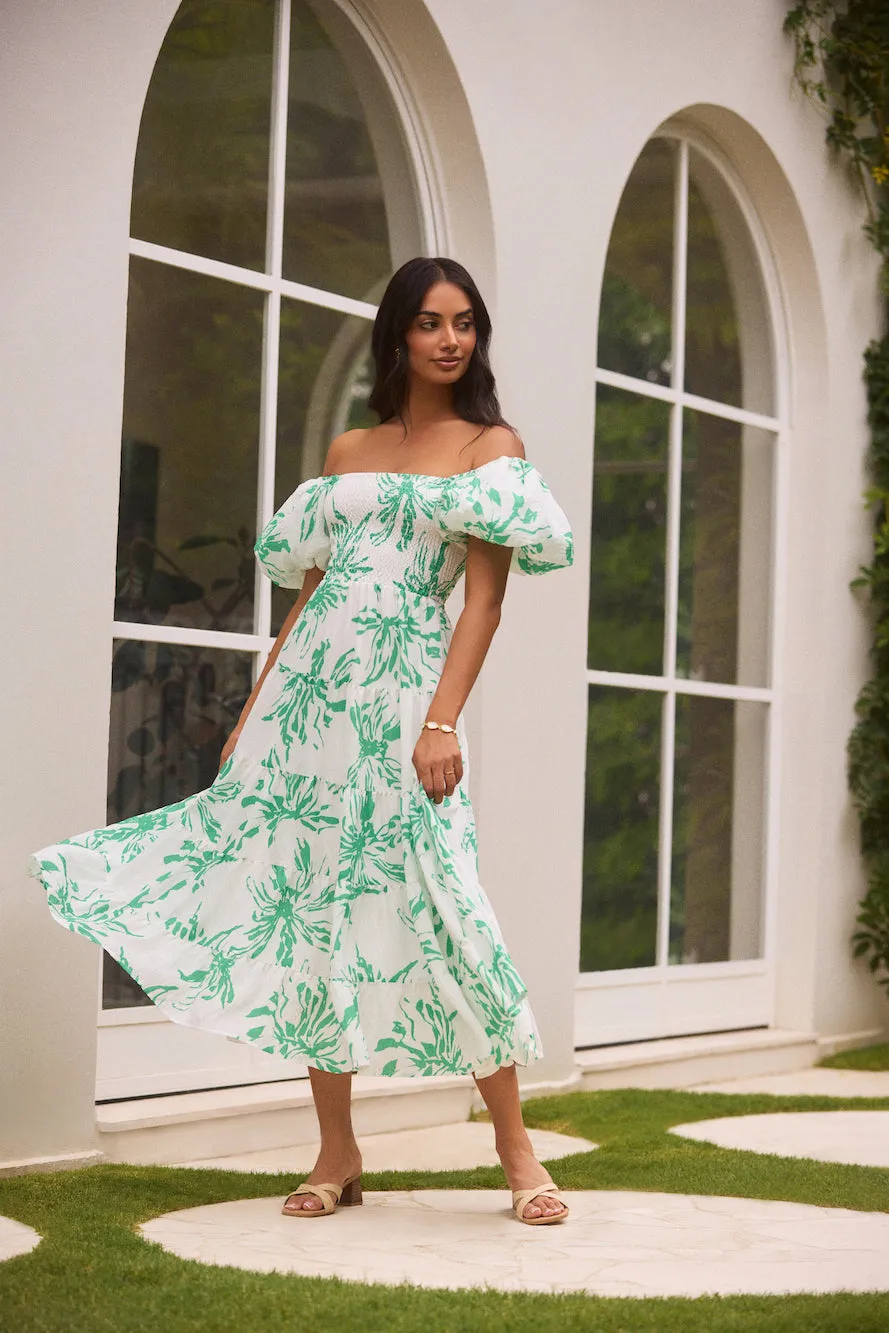 Good Morning Miss Maxi Dress Green