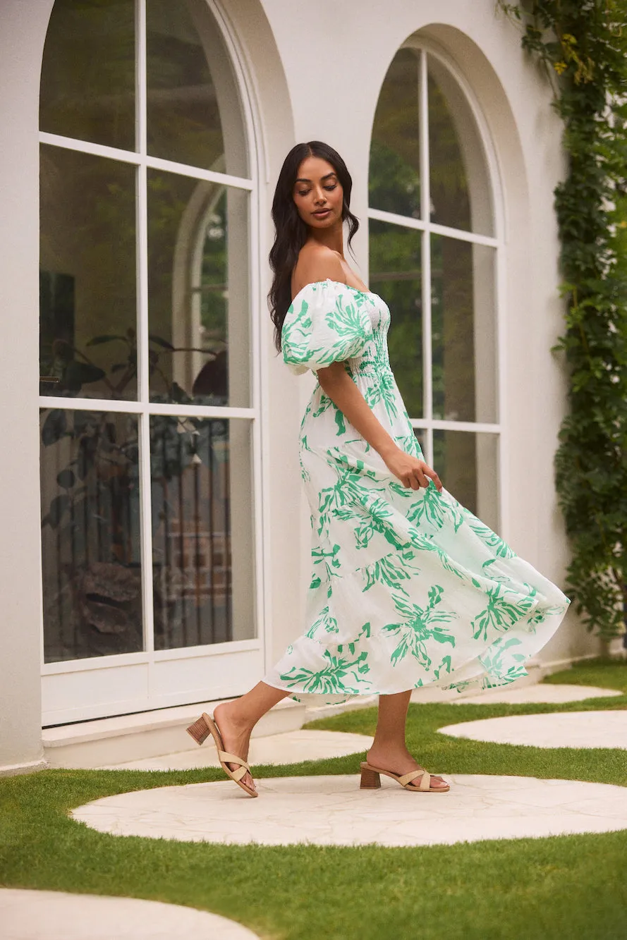 Good Morning Miss Maxi Dress Green