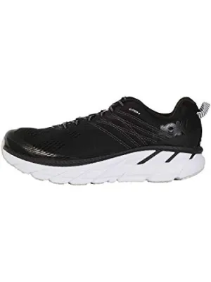 HOKA ONE ONE Clifton 6 men's shoes, Black/White, size 8
