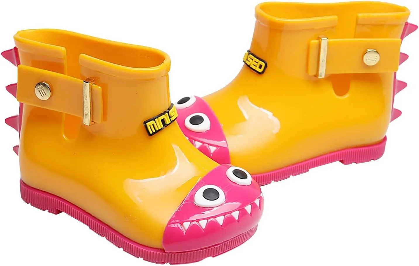 Infant Baby Cute Dinosaur Glitter Rain Boots Easy On Unisex Child Booties Boys Girls Washable Casual Boy Dress Shoes