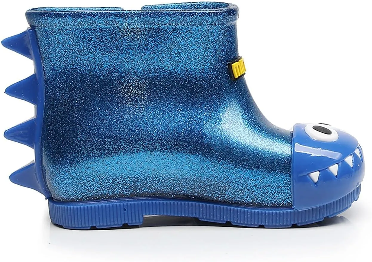 Infant Baby Cute Dinosaur Glitter Rain Boots Easy On Unisex Child Booties Boys Girls Washable Casual Boy Dress Shoes