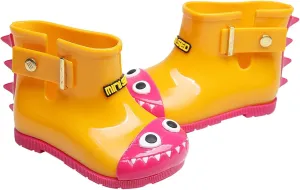 Infant Baby Cute Dinosaur Glitter Rain Boots Easy On Unisex Child Booties Boys Girls Washable Casual Outdoor Shoes