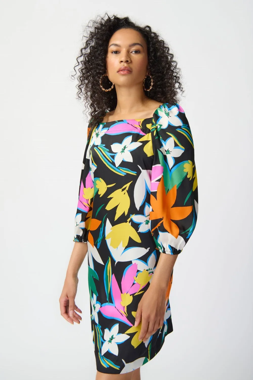 Joseph Ribkoff Dress 241251 Black/Multi