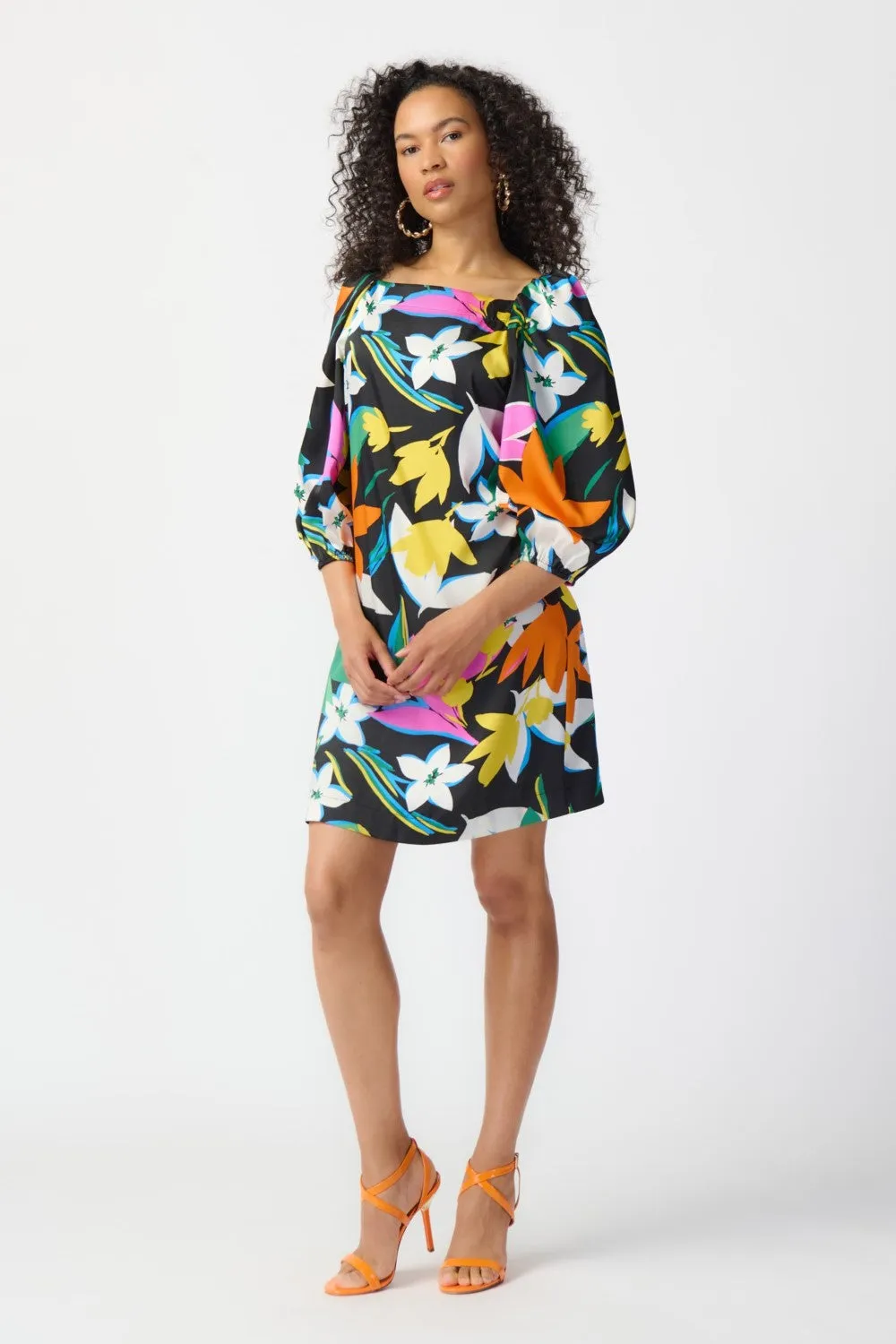 Joseph Ribkoff Dress 241251 Black/Multi