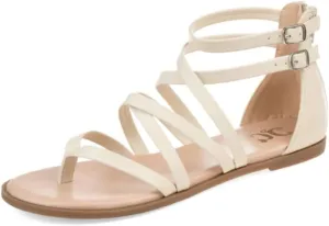 Journee Womens Zailie Tru Comfort Foam Flat Sandals