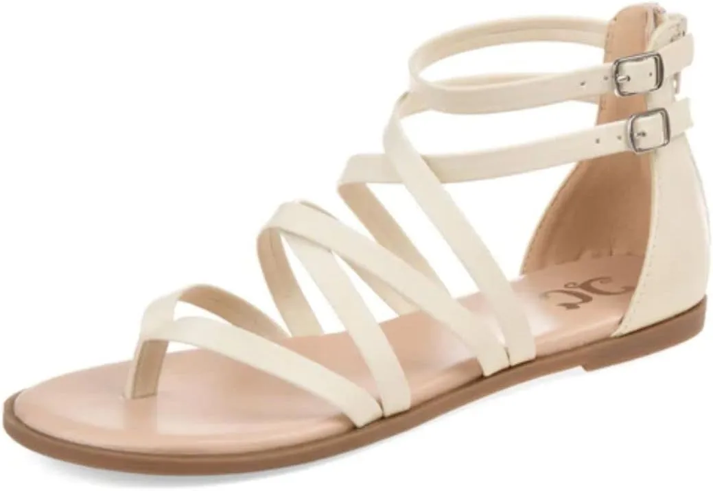 Journee Womens Zailie Tru Comfort Foam Flat Sandals