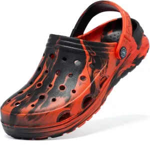 Kids Boys&Girls Black Camouflage Clogs Children's Beach Shoes Classic Marbled Tie Dye Clog Little Kid