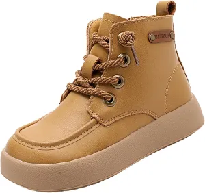 Kids School Ankle Boots for Little Child Classic Water-Proof Comfort Work Boot Unisex Rain Boots Youth Boys Size 5