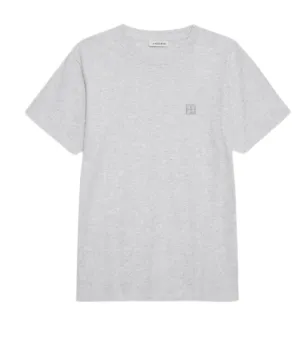 Lili Tee Framed Monogram in Heather Grey